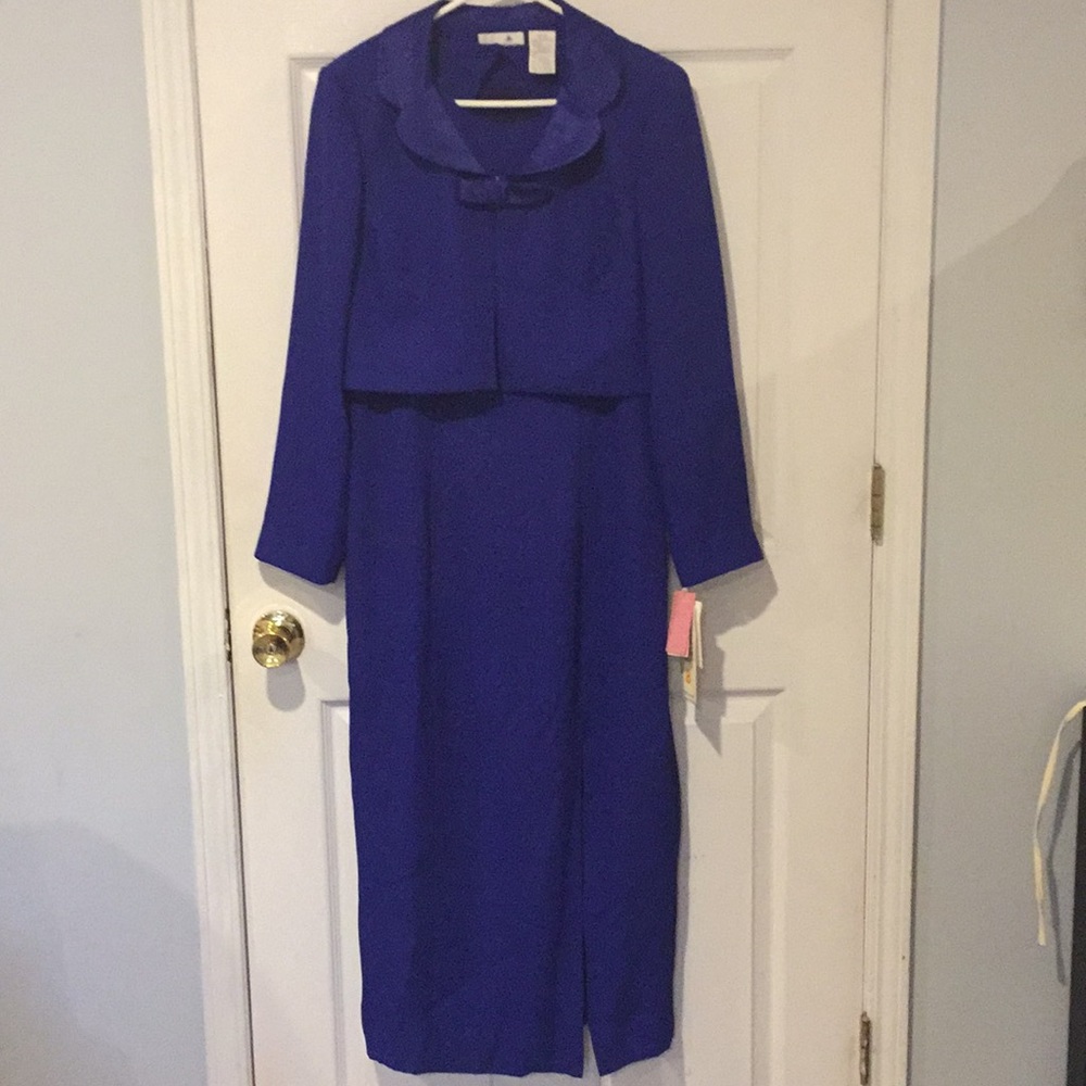 Blue dress with jacket